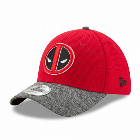 Deadpool Shaded Team Colors New Era 39Thirty Fitted Hat